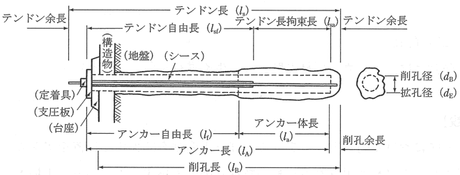 図-2　アンカーのモデル図